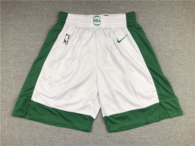 Men NBA Boston Celtics White Nike Shorts 2021618
